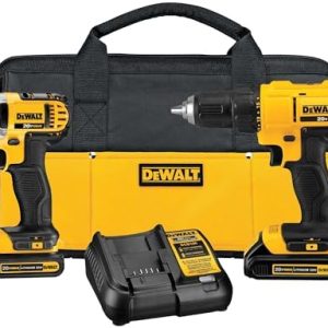 DEWALT 20V MAX Cordless Drill and Impact Driver, Power Tool Combo Kit