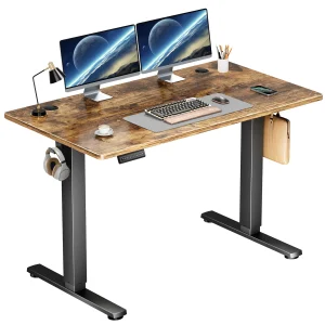 JHK Electric Standing Desk Height Adjustable 40x24 Inch Stand Up Sit Stand Computer Desk