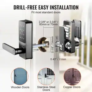 SucceBuy Smart Lock 5 in 1 Smart Door Knob Fingerprint Deadbolt