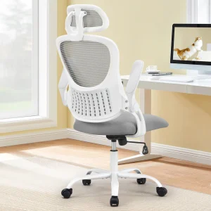 Mesh Ergonomic Office Computer Desk Chair Flip-up Arms