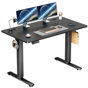 JHK Electric Standing Desk Height Adjustable 40x24 Inch Stand Up Sit Stand Computer Desk