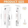41XhGre1DeL._AC_.jpg JEEJINYAN 10 Pack Cam Action White Window Sash Locks, Security Window Latches Replacement Sash Lock, Replacement Sash Lock for Horizontal Sliding Windows and Vinyl Single or Double Windows – – Color Name : White – Number of Items : 1