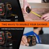 Version 1.0.0 Digital Laser Tape Measure with Type-C Charging, 131-ft