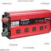 Cantonape 3000W Power Inverter 12V to 110V/120V DC to AC with LCD Display, Remote Control, 4 AC Outlets & 4 USB Ports for Car, RV, Boat & Solar Systems-Free Shipping to Jamaica/No Import Charges!!!