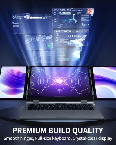 KOOFORWAY Triple Screen Laptop 16” + Dual 10.5”, Core i7-12700H, 32GB RAM, 2TB SSD, Windows 11 Pro-Free Shipping to Jamaica/No Import Charges!!!
