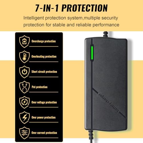 14.6V 10A LiFePO4 Battery Charger – Fast Charging, High Efficiency, LED Indicator & Overheat Protection for 12V Lithium Iron Phosphate Batteries-Free Shipping to Jamaica/No Import Charges!!!