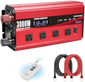 41xHeXFQOSL._AC_.jpg Cantonape 3000W Power Inverter 12V to 110V/120V DC to AC with LCD Display, Remote Control, 4 AC Outlets & 4 USB Ports for Car, RV, Boat & Solar Systems-Free Shipping to Jamaica/No Import Charges!!!