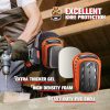 REXBETI Heavy Duty Knee Pads for Work & Construction, Anti-Slip Foam Gel Knee Protection with Strong Straps for Gardening, Flooring & Cleaning-Free Shipping to Jamaica/No Import Charges!!!