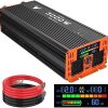 TOPBULL 3000W Power Inverter (6000W Peak) | 12V DC to 110V AC Converter with LED Display, Dual AC Outlets, USB Port | Car, RV & Home Backup Power | Free Shipping to Jamaica / No Import Charges