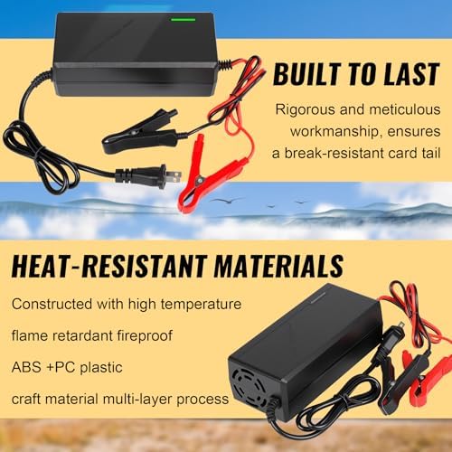 14.6V 10A LiFePO4 Battery Charger – Fast Charging, High Efficiency, LED Indicator & Overheat Protection for 12V Lithium Iron Phosphate Batteries-Free Shipping to Jamaica/No Import Charges!!!