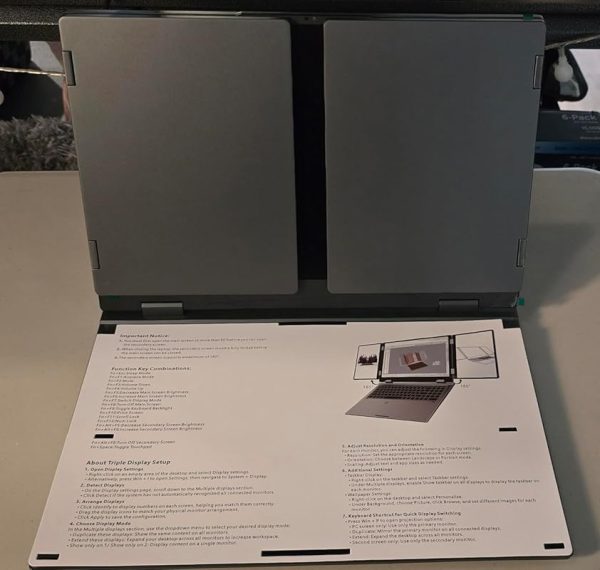 KOOFORWAY Triple Screen Laptop 16” + Dual 10.5”, Core i7-12700H, 32GB RAM, 2TB SSD, Windows 11 Pro-Free Shipping to Jamaica/No Import Charges!!!