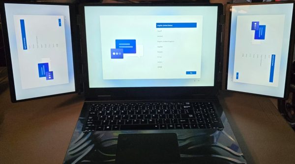 KOOFORWAY Triple Screen Laptop 16” + Dual 10.5”, Core i7-12700H, 32GB RAM, 2TB SSD, Windows 11 Pro-Free Shipping to Jamaica/No Import Charges!!!