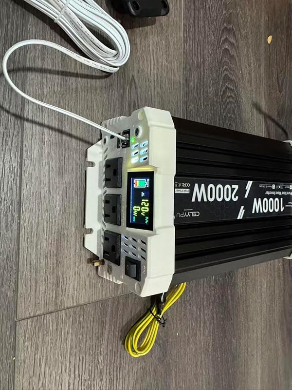 3000W Pure Sine Wave Inverter 12V DC to 110V/120V AC with USB, Type-C, Remote Control & LCD for RV, Solar & Emergency Power-Free Shipping to Jamaica/No Import Charges!!!