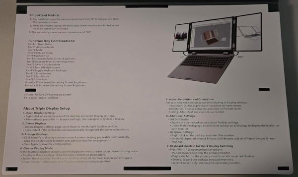 KOOFORWAY Triple Screen Laptop 16” + Dual 10.5”, Core i7-12700H, 32GB RAM, 2TB SSD, Windows 11 Pro-Free Shipping to Jamaica/No Import Charges!!!