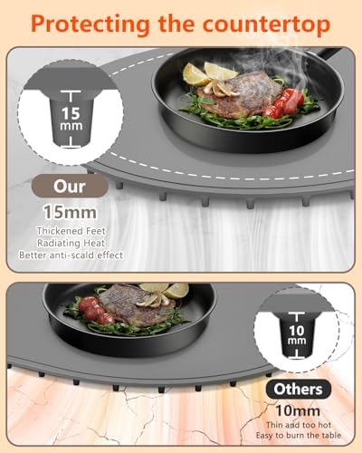 Seenlast Electric Food Warming Mat with Adjustable Temp & Timer, 10-Second Fast Heating Buffet Heating Pad-Techvett-Free Shipping