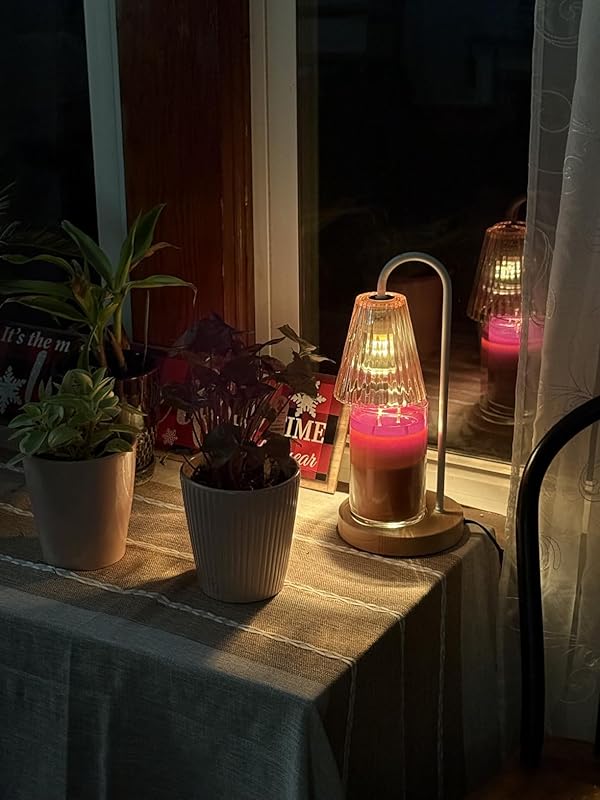 GODONLIF Dimmable Candle Warmer Lamp with Timer, Wax Melt Warmer for Jar Candles with 2 Bulbs-Techvett-Free Shipping
