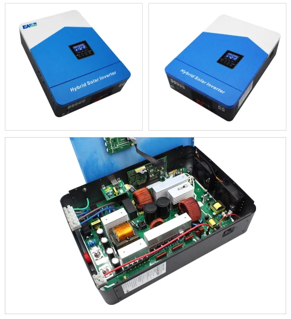 Easun Power 7000w 4200w 3200w 2200w 12v 24v 48v MPPT Hybrid Off Grid Pure Sine Wave 80a 110a 230v 50/60hz Solar Inverter Charger 3